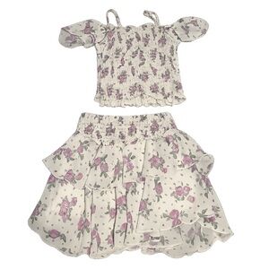 Girls size 7 tank and skirt set